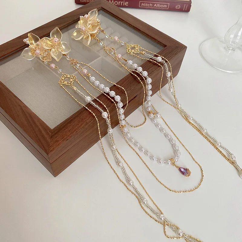New Chinese Style Rhinestones  - огляд і ціна Hanbok Hair Pin