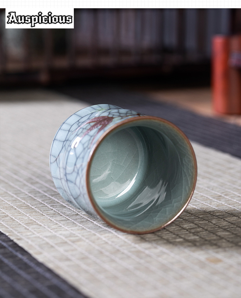 70ML Creative Bamboo Leaf Shap - огляд і ціна Celadon Ceramic Cup